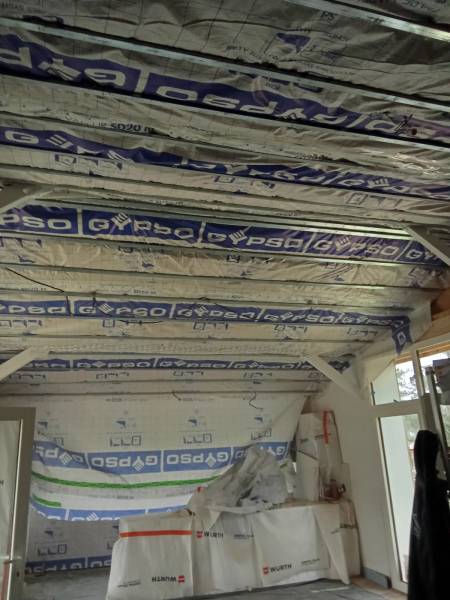 Quel prix pour refaire un plafond en placoplatre à la suite d'un dégât des eaux à Biganos en faisant appel à plaquiste professionnel ?